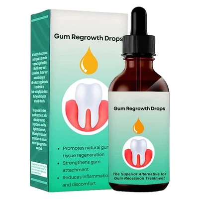 1/3X Gum Regrowth Drops,30ml Natural Drops For Teeth Repair Bad Gingiva U5F0 - image 1 of 4