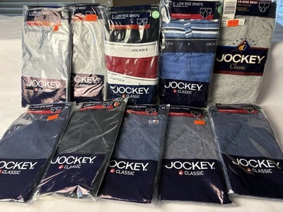 LOTE 13 Pr Jockey de tiro bajo 100 % algodón calzoncillos ropa interior para hombre de colección años 90 NOS 34 Foto 1 de 4