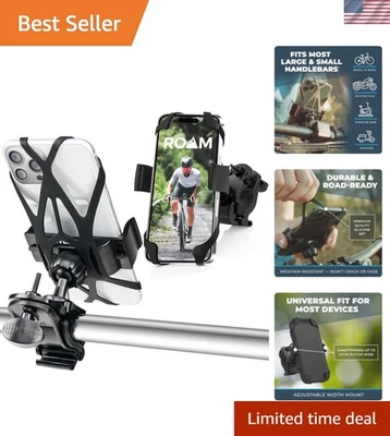Weatherproof Bicycle Phone Mount - Easy Install, 360° Rotation & No Scratches - Image 1 of 4