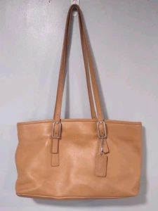 Klassischer Shopper Ledertasche Vintage Coach 9813 hellbraun/braun - Bild 1 von 8