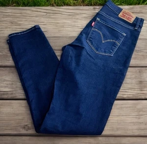 Pantalones de mezclilla ajustados moldeadores Levi's 311 para mujer talla 28 elásticos azul oscuro lavado elástico - Imagen 1 de 7