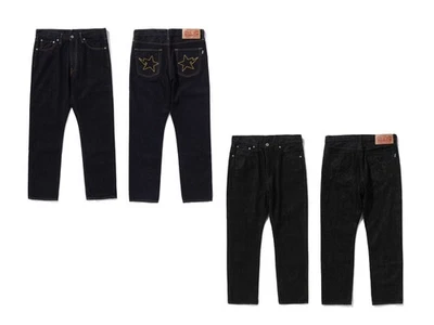 A BATHING APE Men's STA REGULAR FIT 13 OZ DENIM PANTS 1L80150004 b - Image 1 of 4