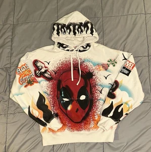 Civil Regime Deadpool Marvel Collab Airbrush Hoodie Mens Size Medium Rare! - Picture 1 of 18