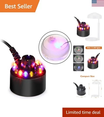 Atomizador de fuente LED para hacer niebla - Humidificador elegante para cualquier fuente de agua Foto 1 de 4