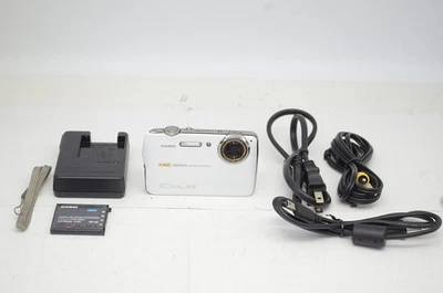 CASIO HIGH SPEED EXILIM EX-FS10 9.1MP Compact Digital Camera White #251007c - Image 1 of 4