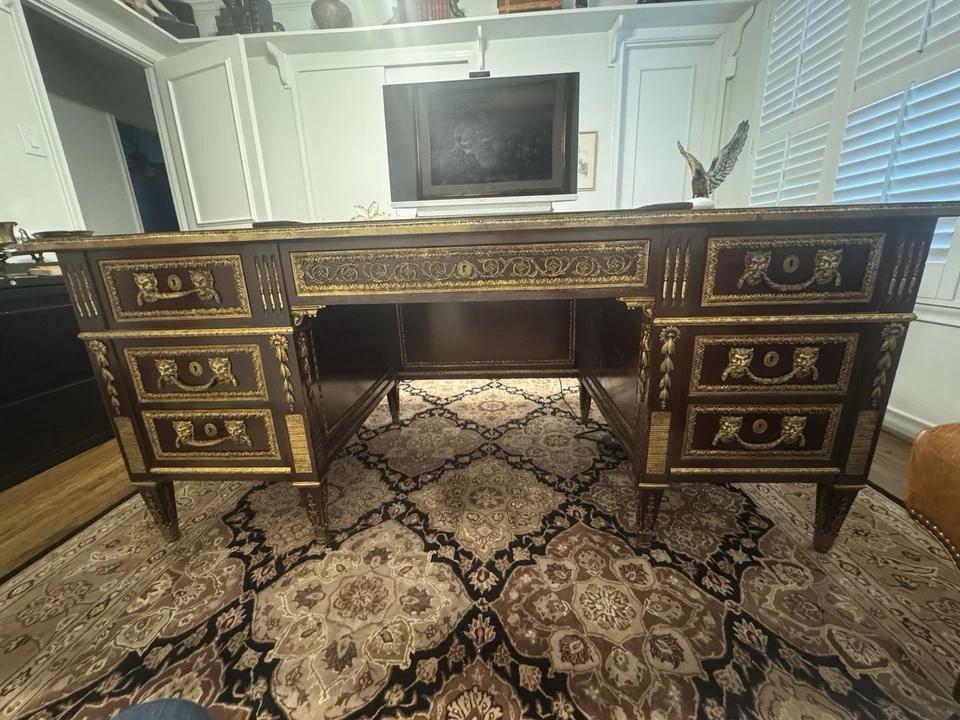 Alfombra de lana hecha a mano Nourison en negro, marrón, color joya usada en excelente estado 7’9” x 9’9” Foto 1 de 4