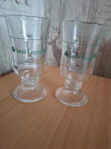 Irish Coffee Mugs Set of 2 Glass - Picture 1 of 5