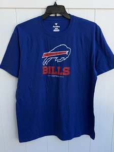 Buffalo Bills Fanatics T-Shirt Blu Manica Corta Uomo X-Large - Foto 1 di 4