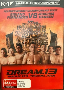 K1 K-1 Martial Arts Championship : Dream 13 region 4 DVD (sport / fighting) - Picture 1 of 6