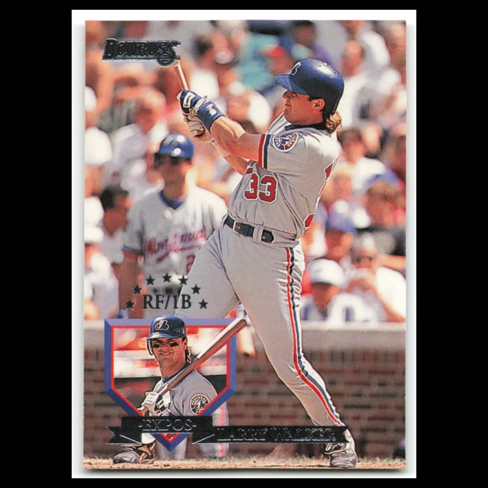Larry Walker #492 1995 Donruss Montreal Expos Baseball Card MLB NM - Image 1 of 3