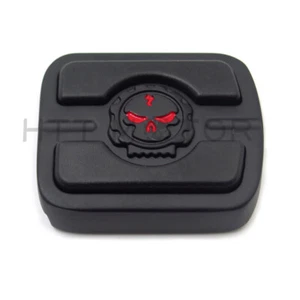 For Harley Davidson Gear Skull Brake Pedal Pad Small Softail USA Stock Black - Bild 1 von 8