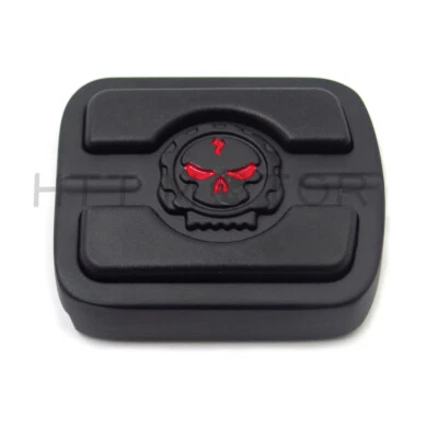 Para Harley Davidson Gear Skull Pastilla de Pedal de Freno Pequeña Softail Stock EE. UU. Negra Foto 1 de 4