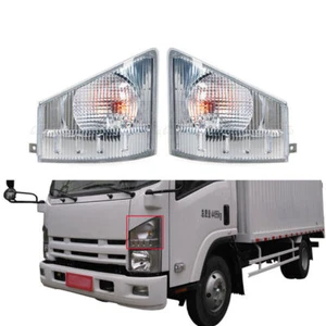 1 Pair Corner Light Indicator Lamp For Isuzu Truck Elf NPR NQR 700P FSR 08-17 - Picture 1 of 6