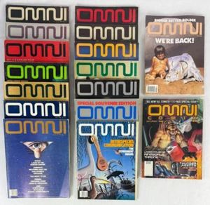 Lot of 16 OMNI Magazines (1979–1995) Sci-Fi, Futurism, Asimov, Design, More - Picture 1 of 3