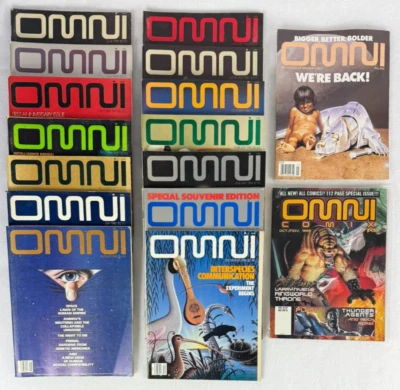 Lot of 16 OMNI Magazines (1979–1995) Sci-Fi, Futurism, Asimov, Design, More - Image 1 of 3