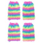 2 Pairs Polyester Leg Sets Fur Boots Cover Carnival Party