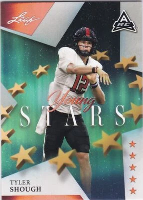 2021 Leaf Young Stars Base #20 Tyler Shough - Texas Tech Rookie ARC - Image 1 of 2