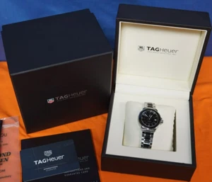 Tag Heuer Formula 1 WAH1210 Ladies Black Ceramic Steel Swiss 37MM W/Box - Picture 1 of 11