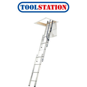 Werner 3 Section Easystow Loft Ladder & Handrail