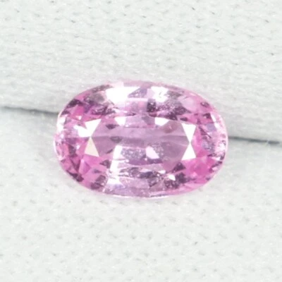 0.65 ct RARE TOP LUSTER 100% NATURAL PINK SAPPHIRE  SRILANKA OVAL  See Vdo SPL - Image 1 of 3