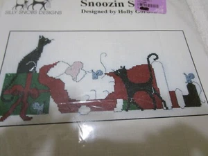 Snoozin Santa Counted Cross Stitch Kit #SG-24 (Silly Snobs Designs, 2000) - Picture 1 of 3