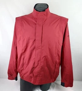 Chaqueta de golf DryJoys by FJ FootJoy talla grande para hombre roja cremallera completa cortavientos deportiva - Imagen 1 de 12