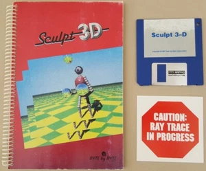 Sculpt 3D v1.05 - ©1987 BYTE by BYTE 3D Modeling & Rendering for Commodore Amiga - Bild 1 von 5