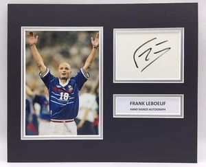 RARA esposizione fotografica firmata Frank Leboeuf Francia + COA WORLD CUP 1998 FIRMATA - Foto 1 di 5