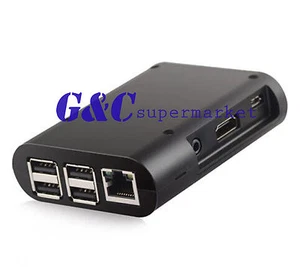 Black ABS Protective Enclosure Case Box Computer Raspberry Pi 2 Model B/B+ V1 - Picture 1 of 6
