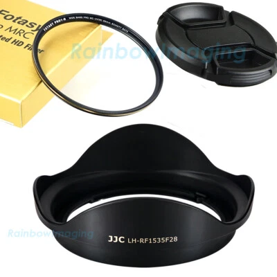 JJC Bayonet Lens Hood + 82mm MRC Nano UV Filter Canon RF 15-35mm f/2.8L IS USM - Image 1 of 4