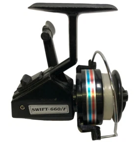 Vintage SWIFT 660/F Spinning Fishing Reel - 1980’s~works - Picture 1 of 5