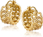 14K Gold Braided Huggie Hoop Earrings for Women, Gold Chunky Hoops, Gold Huggie 