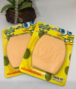Pack of 2 Nickelodeon Spongebob Squarepants "Gary" Bath Sponge - Sealed Package - Picture 1 of 3