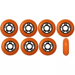 Inline Skate Wheels 80 mm 89A Outdoor orange Rollerblade Hockey 8er-Pack - Bild 1 von 4