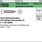 Blechschraube ISO 7050 SEKO m.Spitze/Kreuzschlitz-PH 2,2 x 9,5 -C-H Stahl geh...