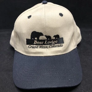 Bear Lodge Grand Mesa Colorado Hat Cap With Adjustable Strap Hook & Loop Closure - Picture 1 of 7