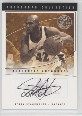 2003-04 Flair Final Edition Collection Fleer /100 Jerry Stackhouse #AC-JS Auto - Image 1 of 2