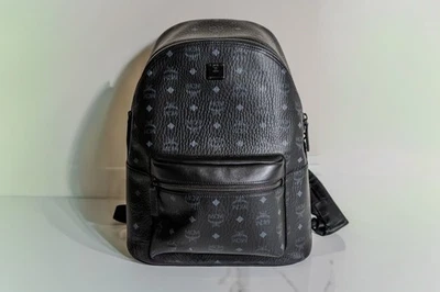 Mochila MCM Stark Visetos Negra Unisex Mediana Foto 1 de 4