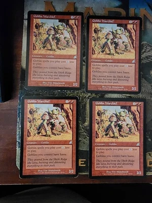 Scourge   MTG  Playset  Goblin Warchief  Magic - Image 1 of 2