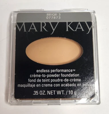 NWOB New Mary Kay Endless Performance Creme to Powder Foundation Beige 3 #077873 - Image 1 of 2