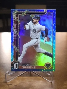 2025 Topps Holiday - #H76 Riley Greene Blue Metallic Holiday Lights SP, Tigers - Picture 1 of 2