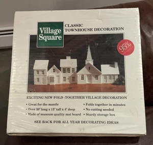 VTG Village Square Classic townhouse haunted house halloween christmas putz DIY - Picture 1 of 6