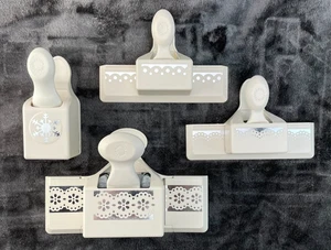 Martha Stewart Paper Punch Lot of 4 Snowflakes Dots Edge - Picture 1 of 11