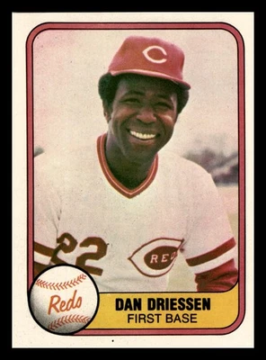 Dan Driessen 1981 Fleer #205 Cincinnati Reds Near Mint NM - Image 1 of 2