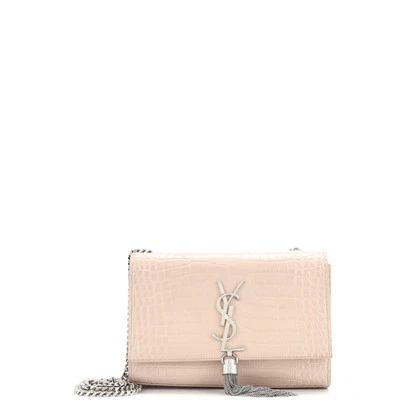 Bolso Bandolera Saint Laurent Clásico Monograma Borla Cuero Cocodrilo Repujado Foto 1 de 4