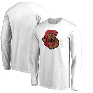 Men's White Cornell Big Red Primary Logo Long Sleeve T-Shirt - Picture 1 of 3