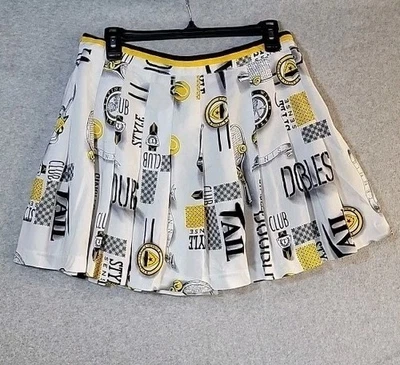 Falda TAIL Blanca Negra Amarilla Talla 14 Kitsch Gráfico Deportivo Tenis Pickleball EE. UU. Foto 1 de 4