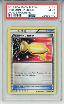 POKEMON DARK EXPLORERS POKEMON CATCHER #111 SECRET RARE PSA 9 MINT #28699710 - Image 1 of 2