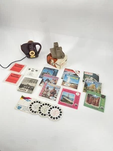 *LOT ORIGINAL VIEW MASTER SAWYERS JUNIOR PROJECTOR PICTURE DISCS ORIGINAL BOX VINTAGE 1960s - Picture 1 of 12