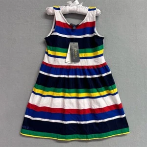 Polo Ralph Lauren Striped Tank Sundress Dress Girl’s Size 6 NEW NWT - Picture 1 of 9
